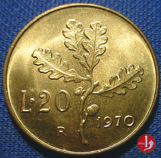 20 lire quercia 1970 (Roma)