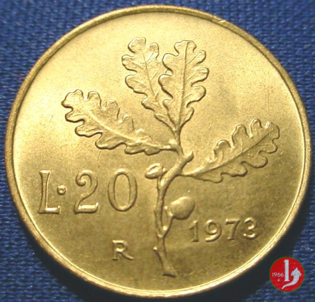 20 lire quercia 1973 (Roma)