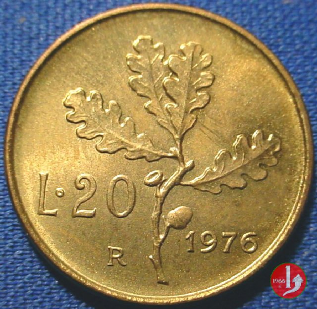 20 lire quercia 1976 (Roma)