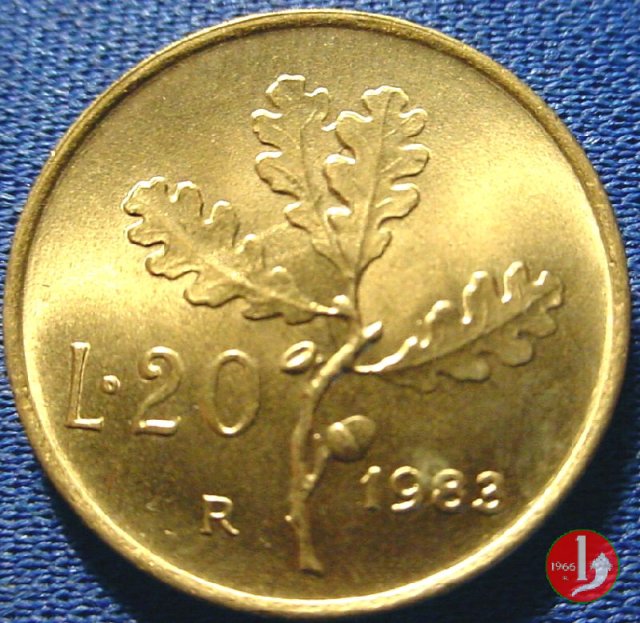 20 lire quercia 1983 (Roma)