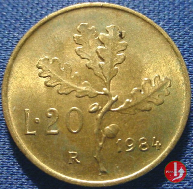 20 lire quercia 1984 (Roma)