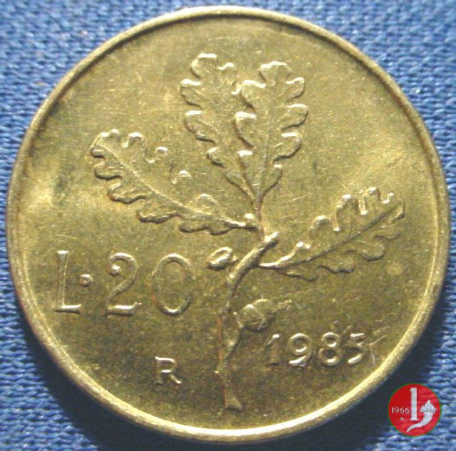 20 lire quercia 1985 (Roma)