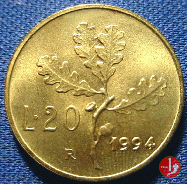 20 lire quercia 1994 (Roma)