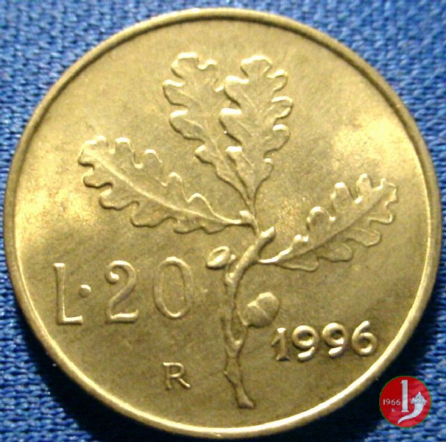 20 lire quercia 1996 (Roma)