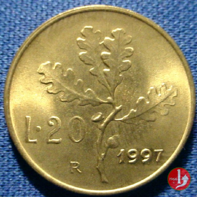 20 lire quercia 1997 (Roma)