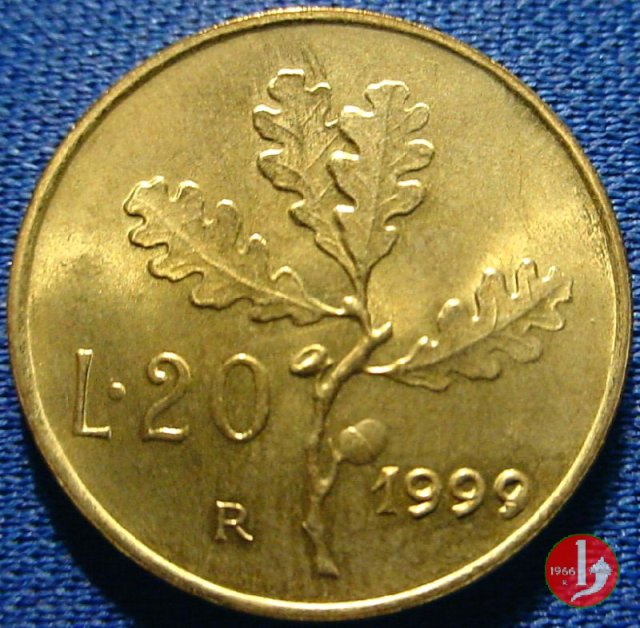 20 lire quercia 1999 (Roma)