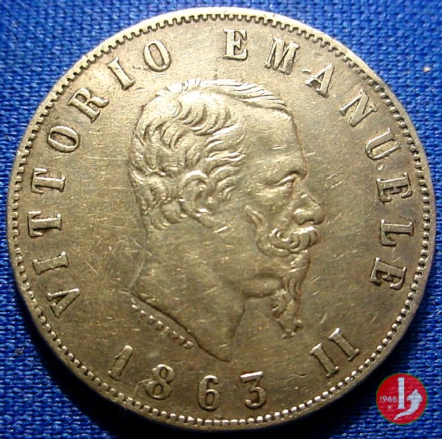 2 lire stemma 1863 (Napoli)