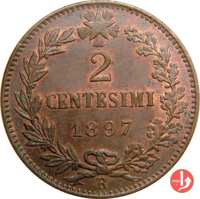 2 centesimi 1897 (Roma)