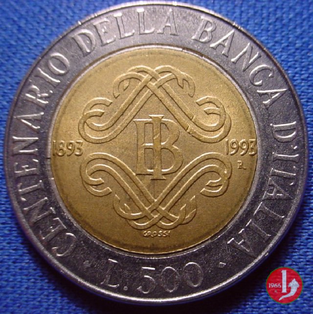 500 lire Banca d'Italia 1993 (Roma)