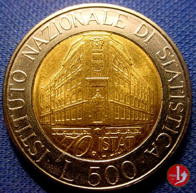 500 lire Istituto nazionale di statistica 1996 (Roma)