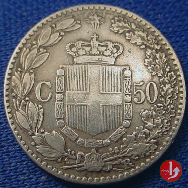 50 centesimi 1889 (Roma)