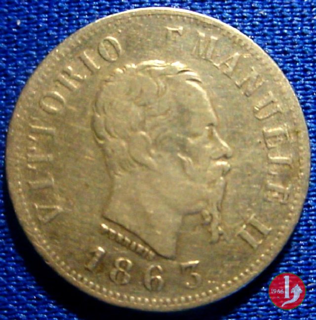 50 centesimi valore 1863 (Napoli)