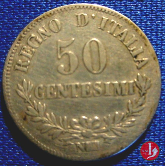 50 centesimi valore 1863 (Napoli)