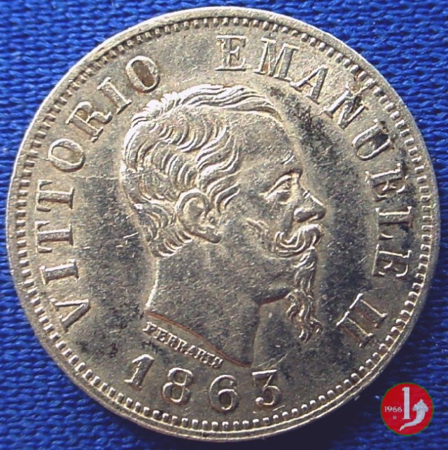 50 centesimi valore 1863 (Torino)