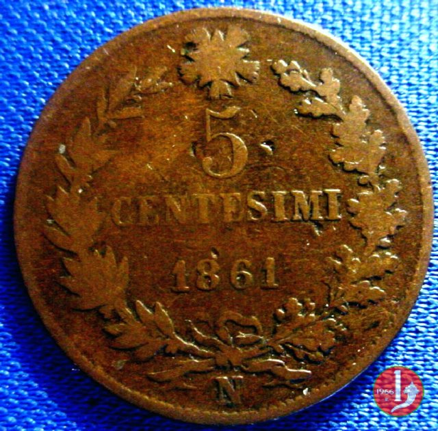 5 centesimi 1861 (Napoli)