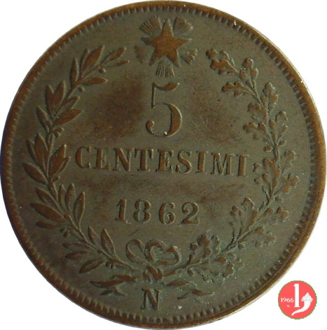 5 centesimi 1862 (Napoli)