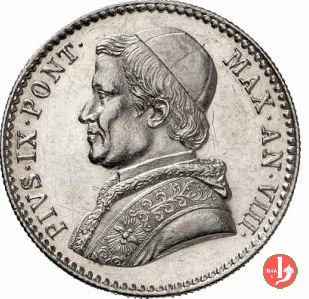 20 baiocchi (Doppio Giulio del 1° tipo) 1854 (Roma)