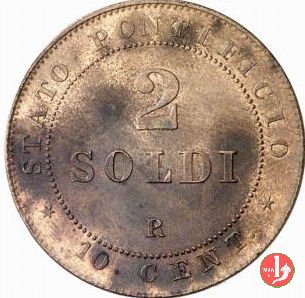 2 soldi o 10 centesimi 1866 (Roma)