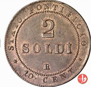 2 soldi o 10 centesimi 1867 (Roma)