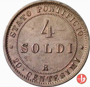 4 soldi o 20 centesimi 1868 (Roma)