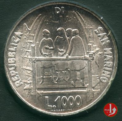 1000 Lire 1977 "Brunelleschi" 1977 (Roma)