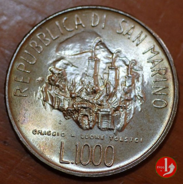 1000 Lire 1978 "TOLSTOJ" 1978 (Roma)