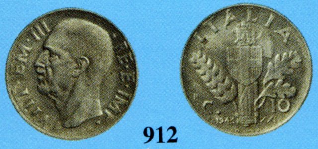 10 centesimi impero acmonital 1943 (Aosta)