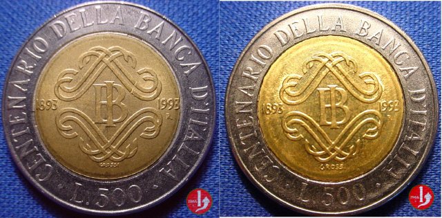 500 lire Banca d'Italia 1993 (Roma)