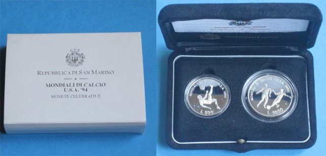 Dittico 1994 "MONDIALI DI CALCIO U.S.A. 1994" 1994 (Roma)