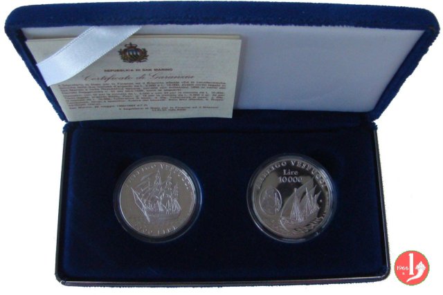 Dittico 1995 "Amerigo Vespucci" 1995 (Roma)