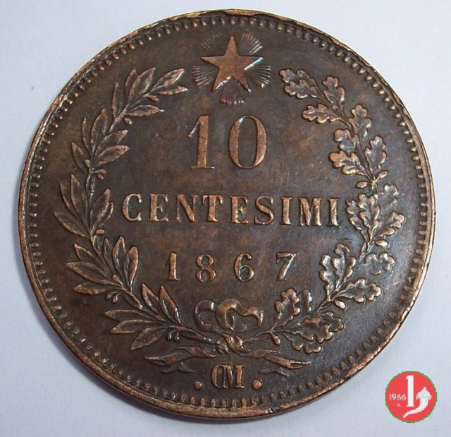 10 centesimi 1867 (Bruxelles)