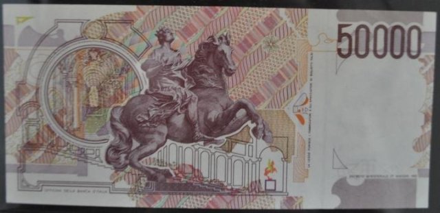 50.000 lire Bernini 1999