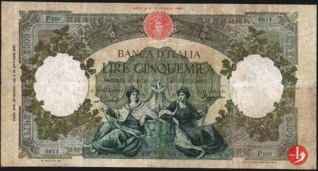 5.000 lire Repubbliche Marinare 1955