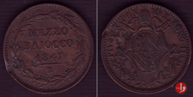 1/2 baiocco 1847 (Bologna)