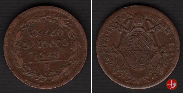 1/2 baiocco 1848 (Roma)