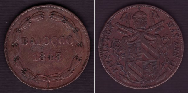 1 baiocco 1848 (Roma)