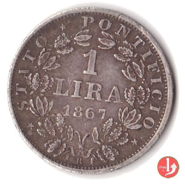 1 lira 1867 (Roma)