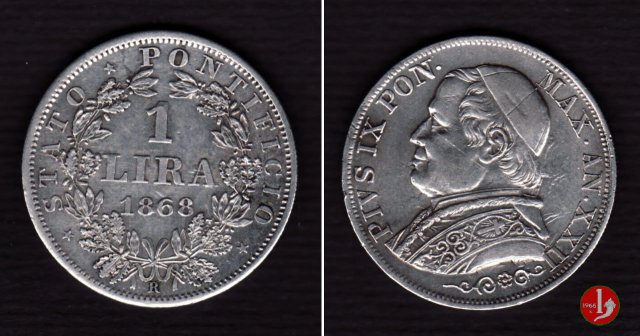 1 lira 1868 (Roma)