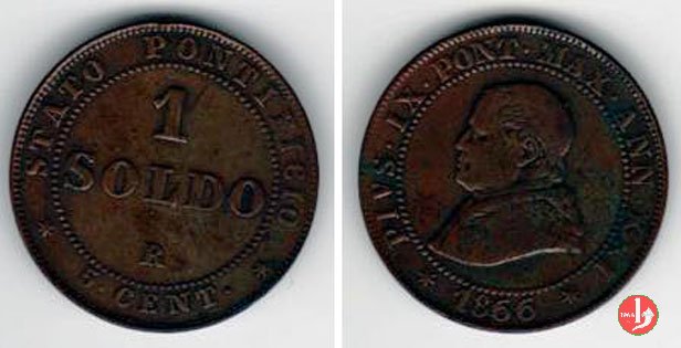 1 soldo o 5 centesimi 1866 (Roma)