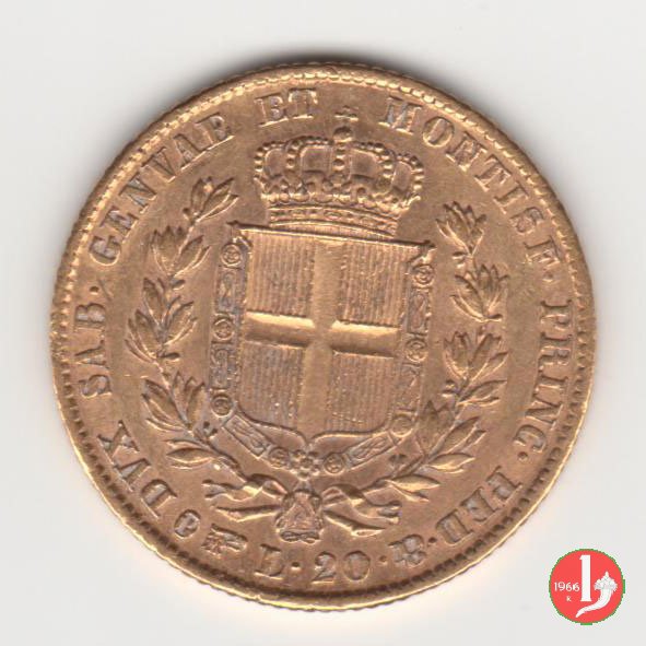 20 lire o Marengo 1847 (Torino)