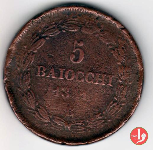 5 baiocchi 2° tipo 1851 (Bologna)