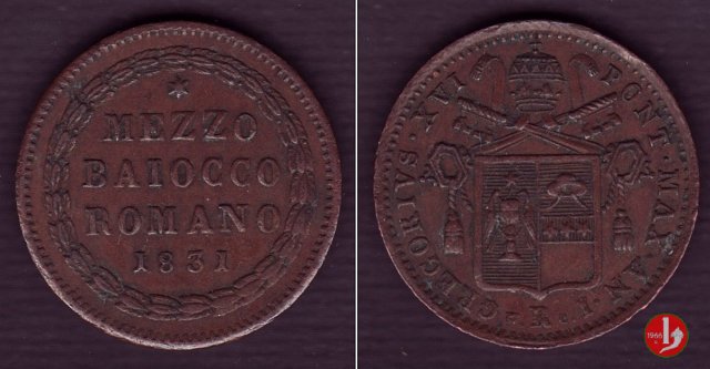 Mezzo Baiocco 1831 (Roma)