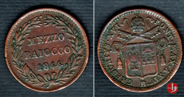 Mezzo Baiocco 1844 (Bologna)