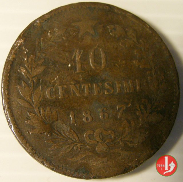 10 centesimi 1867 (Napoli)