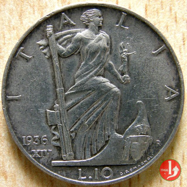 10 lire impero 1936 (Roma)