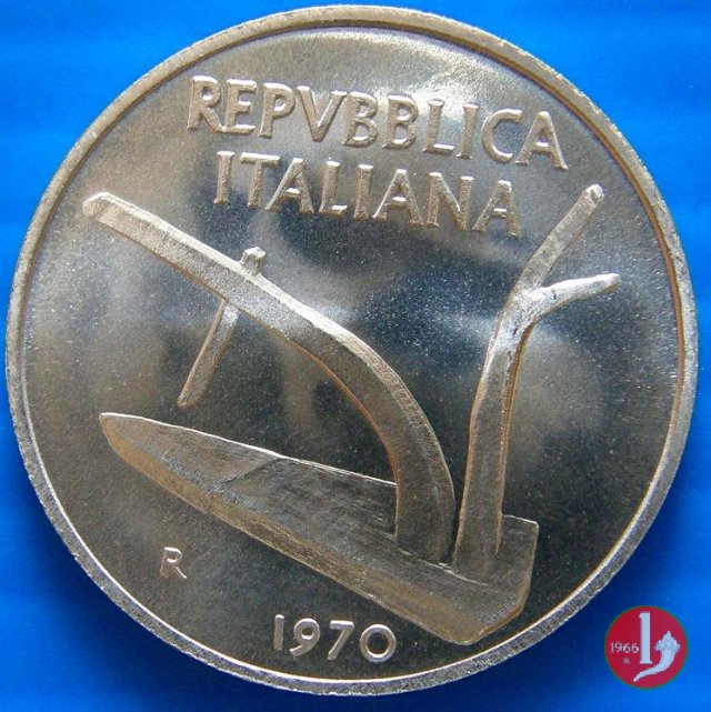 10 lire spighe 1970 (Roma)