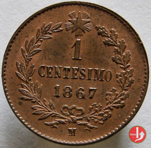 1 centesimo 1867 (Milano)