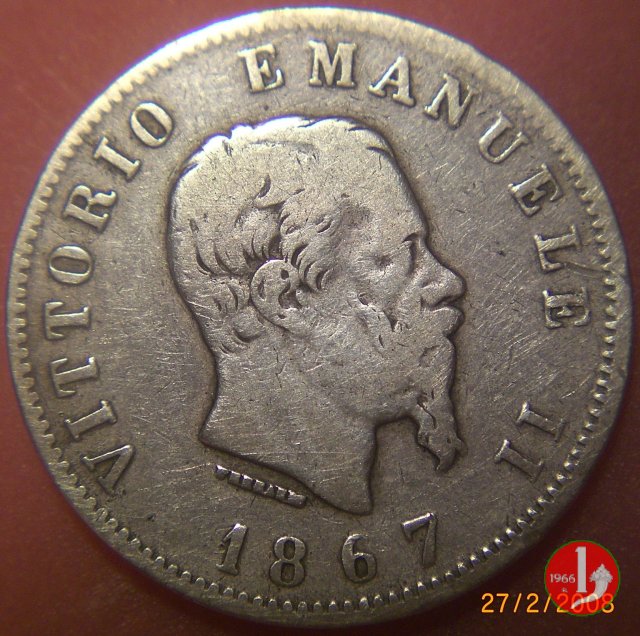 1 lira stemma 1867 (Torino)