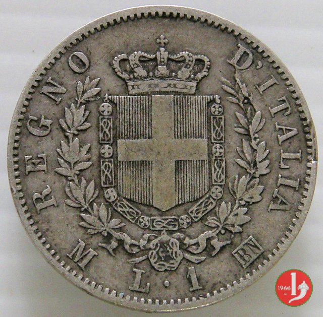 1 lira stemma 1867 (Milano)