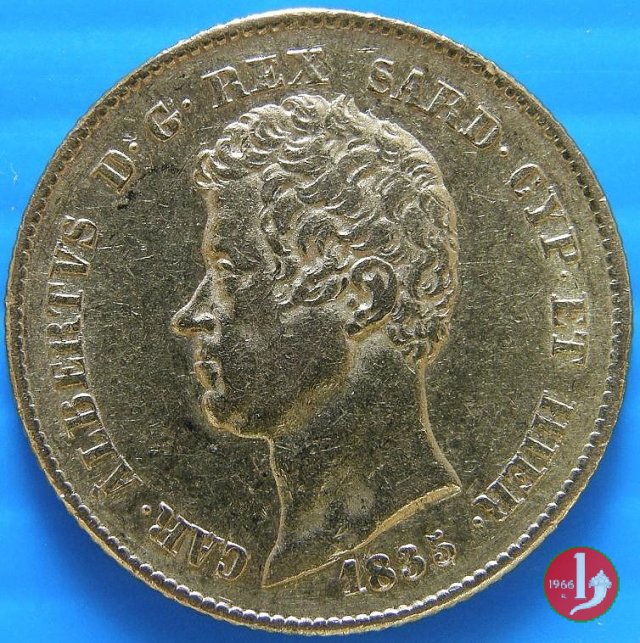 20 lire o Marengo 1835 (Genova)